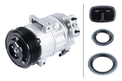 Compresor, aire acondicionado HELLA 8FK 366 204-441