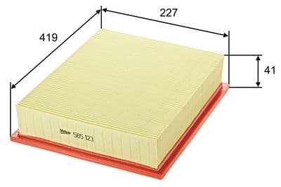Filtro de aire VALEO 585123