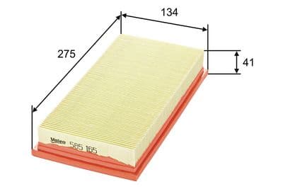 Filtro de aire VALEO 585165