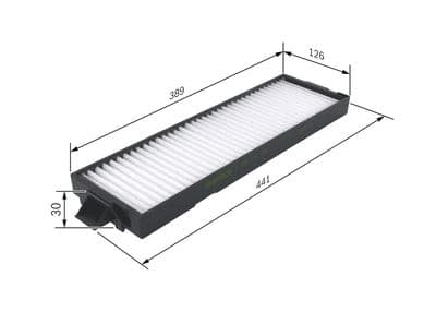 Filtro, aire del interior BOSCH 1 987 432 096