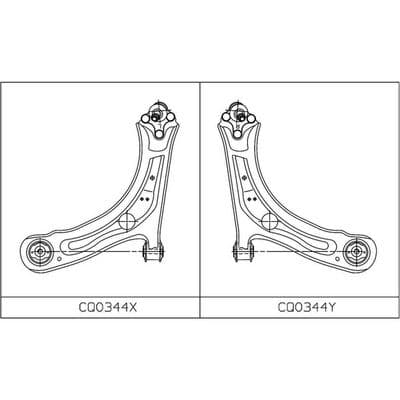 Brazo oscilante, suspensión de ruedas CTR CQ0344Y