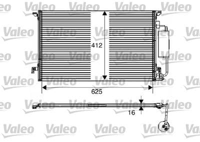 Condensador, aire acondicionado VALEO 817712