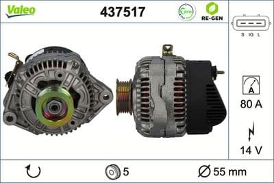 Alternador VALEO 437517