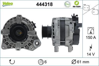 Alternador VALEO 444318