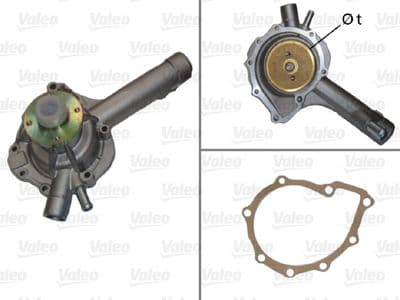 Bomba de agua, refrigeración del motor VALEO 506592