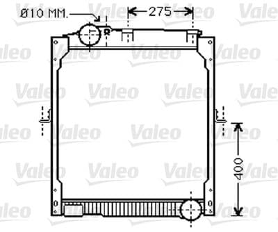Radiador, refrigeración del motor VALEO 733414