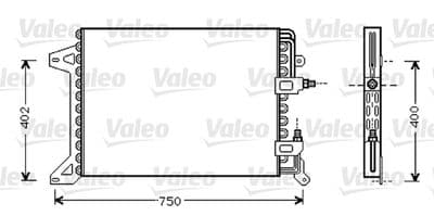 Condensador, aire acondicionado VALEO 818038