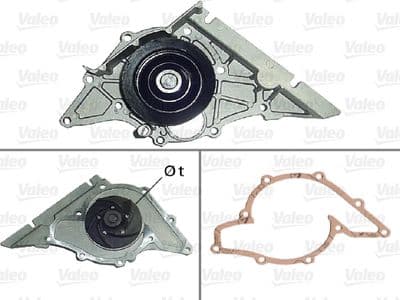 Bomba de agua, refrigeración del motor VALEO 506794