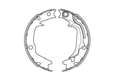 Juego de zapatas de frenos Kavo Parts BS-3422