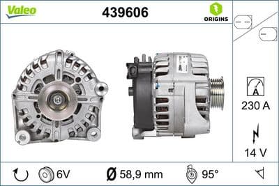 Alternador VALEO 439606