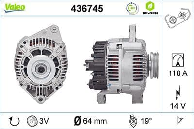 Alternador VALEO 436745