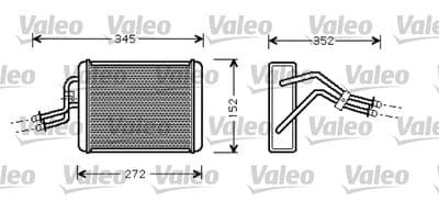 Radiador de calefacción, calefacción interior VALEO 812364