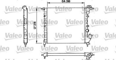 Radiador, refrigeración del motor VALEO 816655