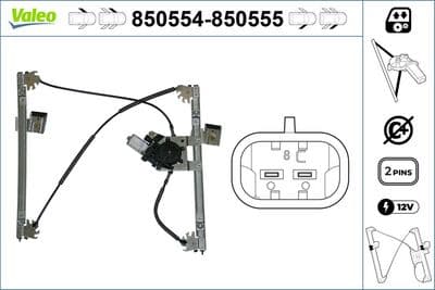 Elevador para ventanas VALEO 850555