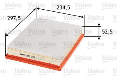 Filtro de aire VALEO 585246