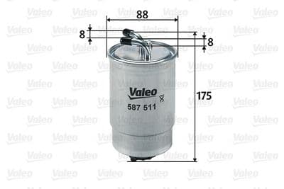Filtro combustible VALEO 587511