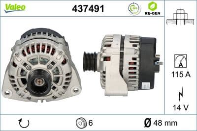 Alternador VALEO 437491