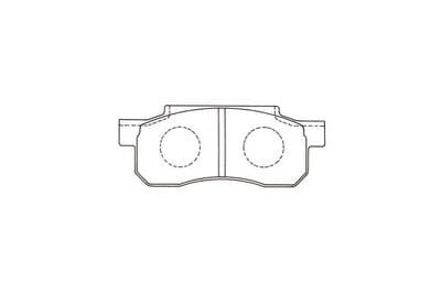 Juego de balatas de freno Kavo Parts KBP-2059