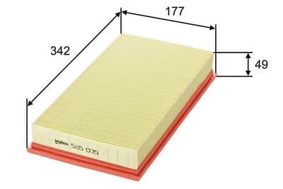 Filtro de aire VALEO 585035