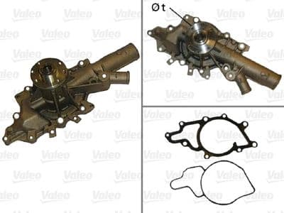 Bomba de agua, refrigeración del motor VALEO 506875