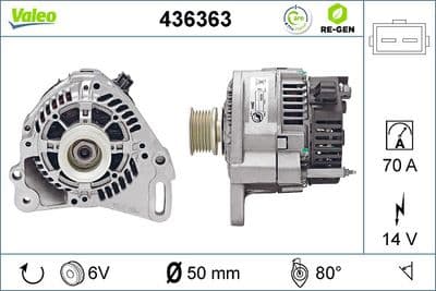 Alternador VALEO 436363