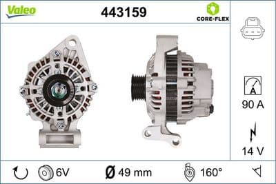 Alternador VALEO 443159