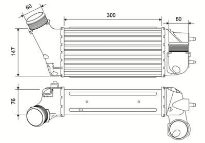 Radiador de aire de admisión VALEO 881583
