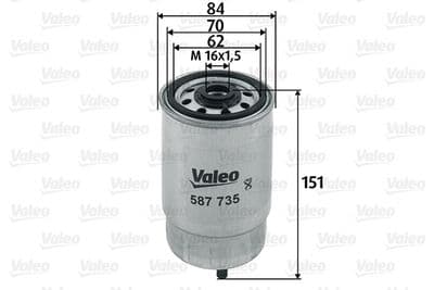 Filtro combustible VALEO 587735