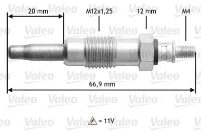 Bujía de precalentamiento VALEO 345210