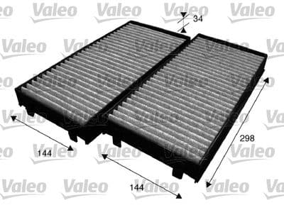 Filtro, aire del interior VALEO 715584