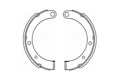 Juego de zapatas de frenos Kavo Parts KBS-6423