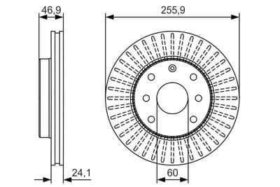 Disco de freno BOSCH 0 986 479 R70