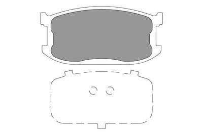 Juego de balatas de freno Kavo Parts KBP-4565