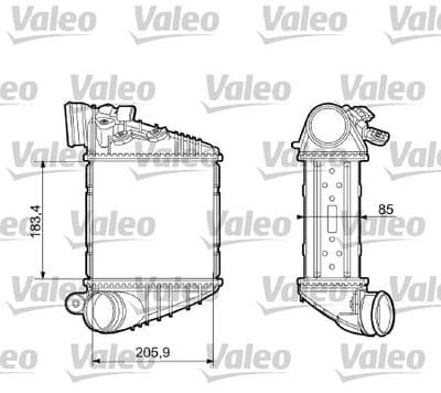 Radiador de aire de admisión VALEO 817653