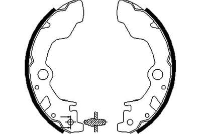 Juego de zapatas de frenos Kavo Parts KBS-8405