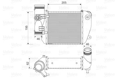 Radiador de aire de admisión VALEO 818653