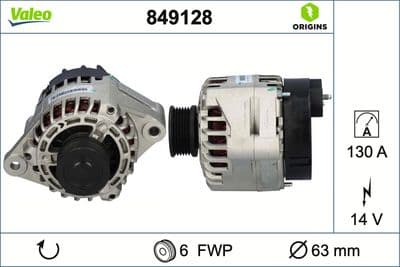Alternador VALEO 849128