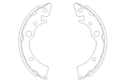 Juego de zapatas de frenos Kavo Parts KBS-2902