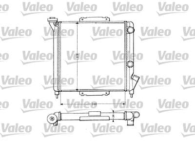 Radiador, refrigeración del motor VALEO 883959