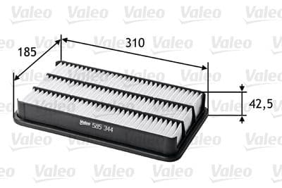 Filtro de aire VALEO 585344