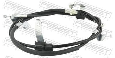 Cable de accionamiento, freno de estacionamiento FEBEST 01100-NRE180LH