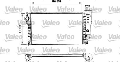 Radiador, refrigeración del motor VALEO 730575