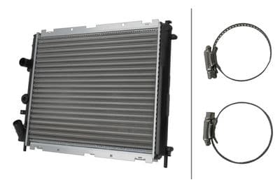 Radiador, refrigeración del motor HELLA 8MK 366 310-431