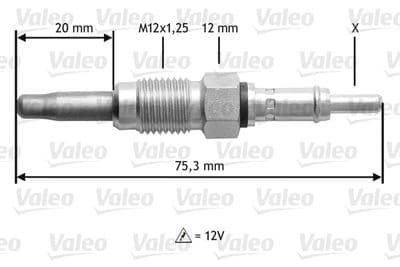 Bujía de precalentamiento VALEO 345181