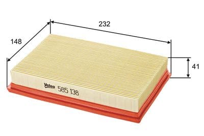 Filtro de aire VALEO 585138