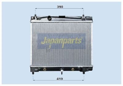 Radiador, refrigeración del motor JAPANPARTS RDA153011