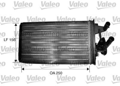 Radiador de calefacción, calefacción interior VALEO 812156