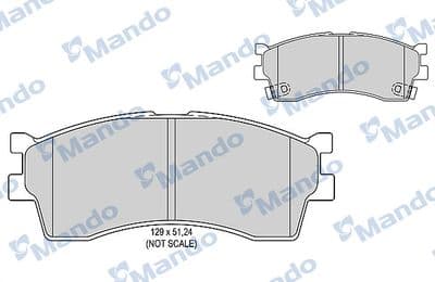 Juego de balatas de freno MANDO MBF015317