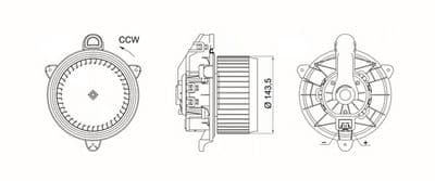 Ventilador del interior MAHLE AB 277 000S