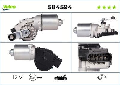 Motor del limpiaparabrisas VALEO 584594